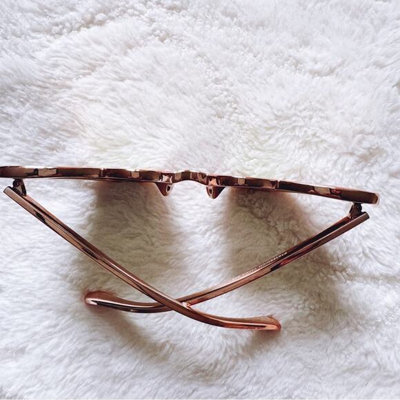 Addison Gold Heart-Shaped Sunglasses - Picture 11 of 13